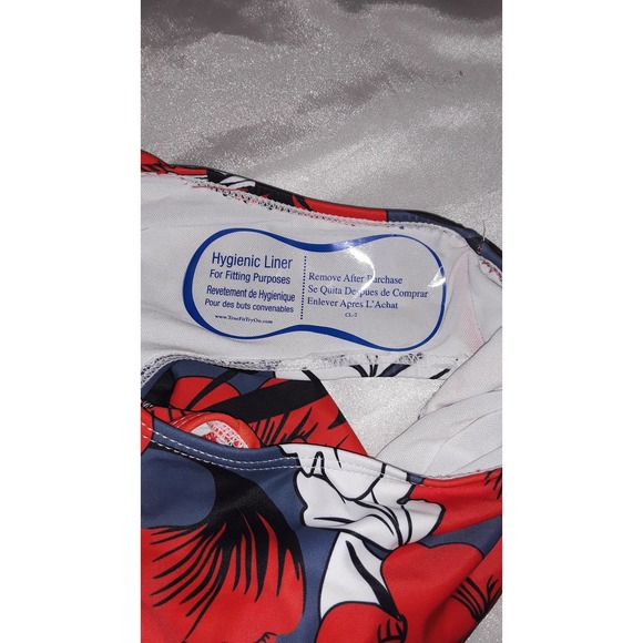 NWOT Swimsuit Sz L One Piece Bright Floral Halter Swimsuit - Picture 3 of 7